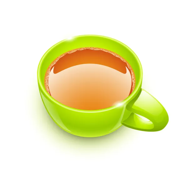 Taza de té — Vector de stock