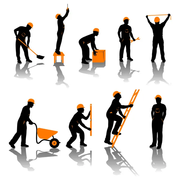 Builders — Stock Vector