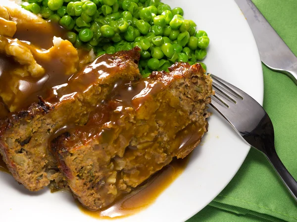 Meatloaf meal — Stock Photo, Image