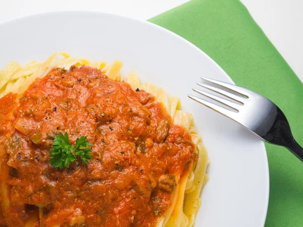 Fettuccine bolonhesa — Fotografia de Stock