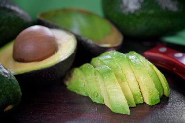 Ripe avocado clipart
