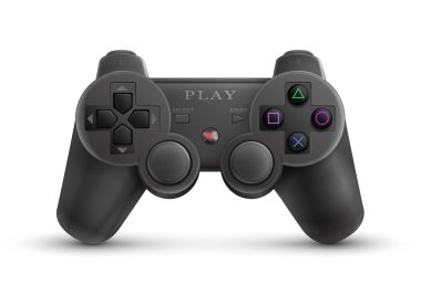 Photo-realistic illustration of a universal game controller clipart