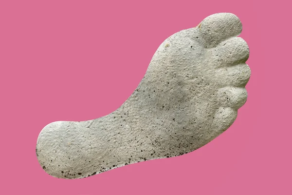 Leg Sole Sole Foot Delicate Pink Background Leg Statue Close — Foto de Stock