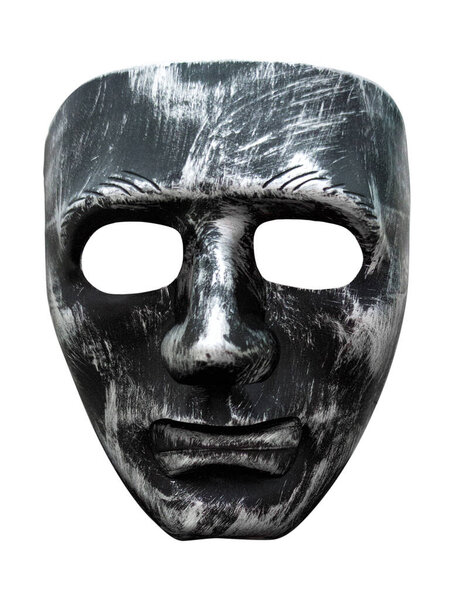 halloween concept. scary mask. killer. maniac. is isolated on a white background. horror