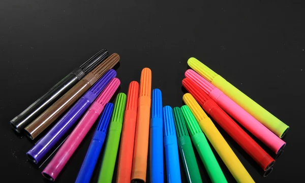 Μεγέθυνση του χρώμα στυλό — Φωτογραφία Αρχείου