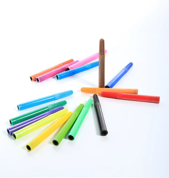 Μεγέθυνση του χρώμα στυλό — Φωτογραφία Αρχείου