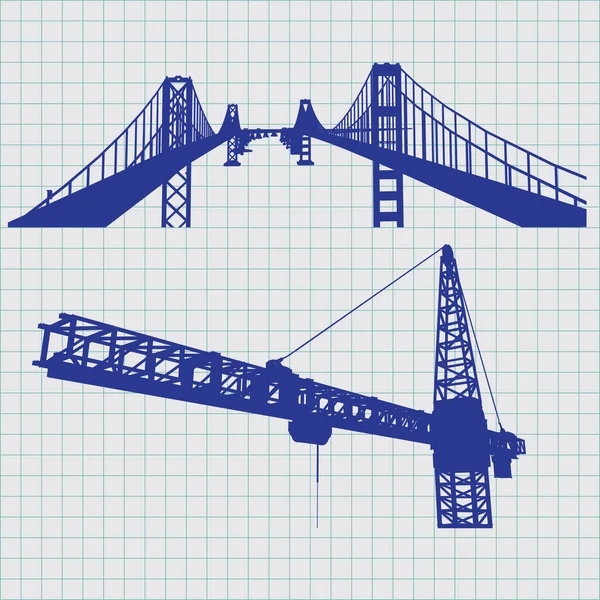 Construcción Edificio Vector Bosquejo Concepto — Archivo Imágenes Vectoriales