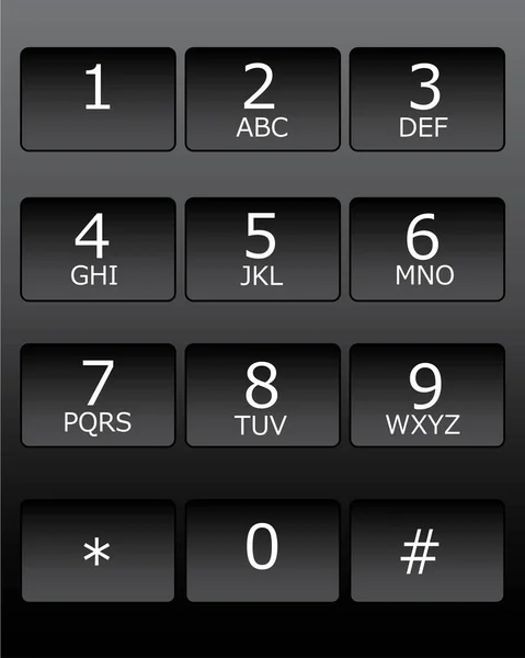 Клавиатура Номера Телефона — стоковый вектор