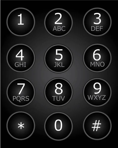 Клавіатура Номера Телефону — стоковий вектор