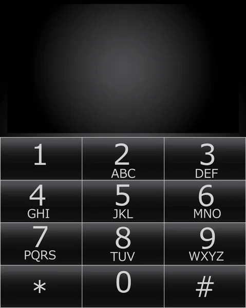 电话号码的键盘 — 图库矢量图片