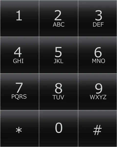 电话键盘 电话键盘 — 图库矢量图片#