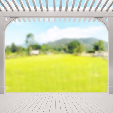 Balkon ve Teras, doğa arka plan bulanıklık