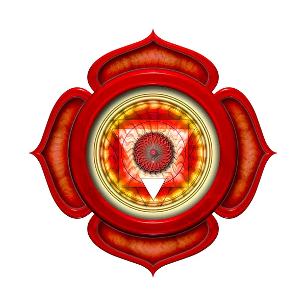 Mandala de chakra base — Fotografia de Stock