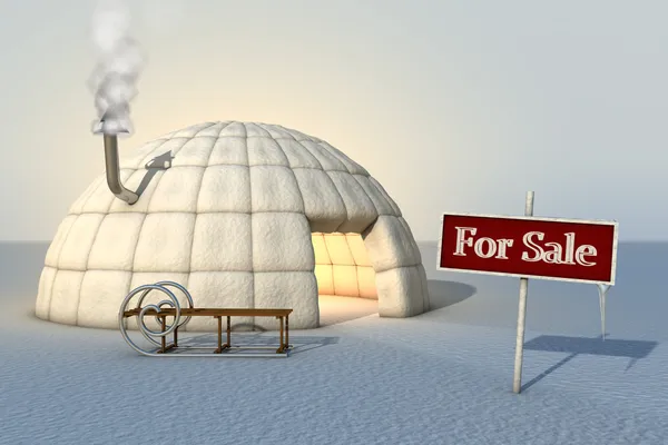 Igloo для продажу — стокове фото