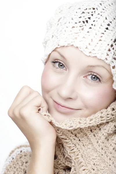 Young woman in scarf — Stock Photo, Image