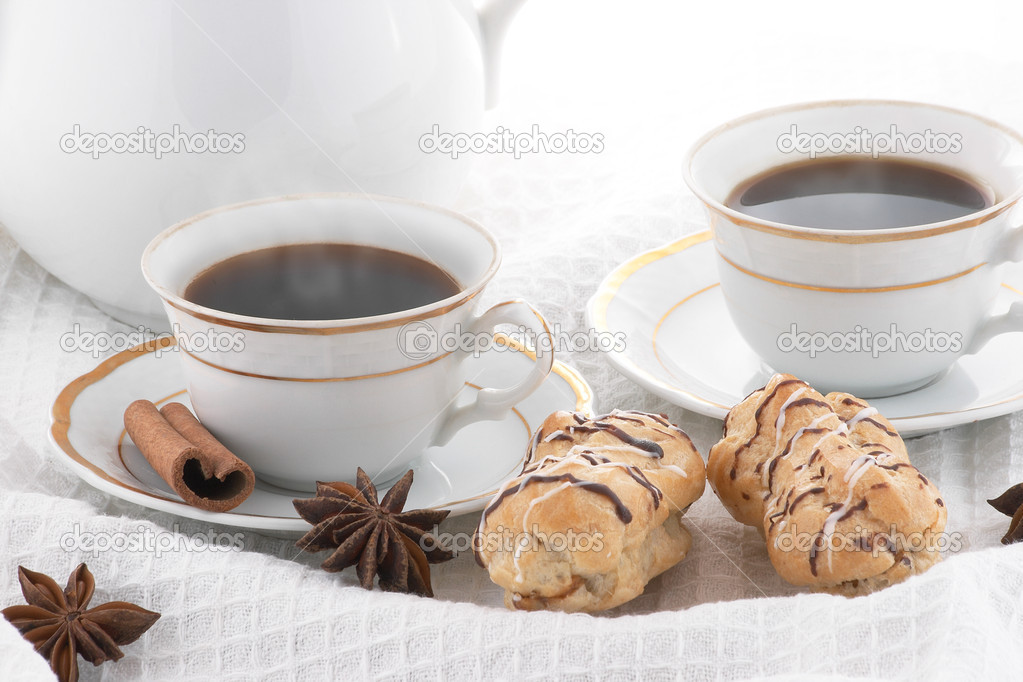 Coffee with pastry