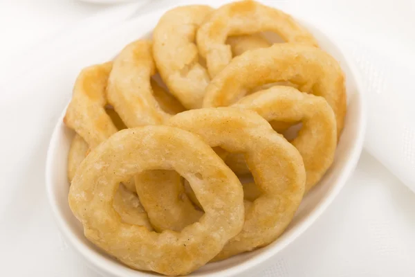 Battered Onion Rings — Stock Photo, Image