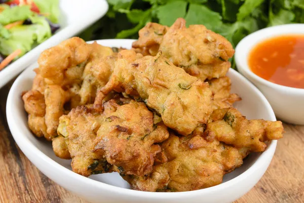 Pakora warzyw lub bhaji — Zdjęcie stockowe