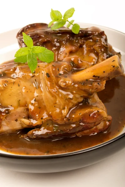 Braised Lamb Shanks — Stock Photo, Image