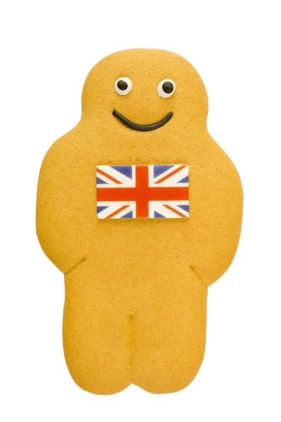 Zencefilli kurabiye adam şeklinde — Stok fotoğraf