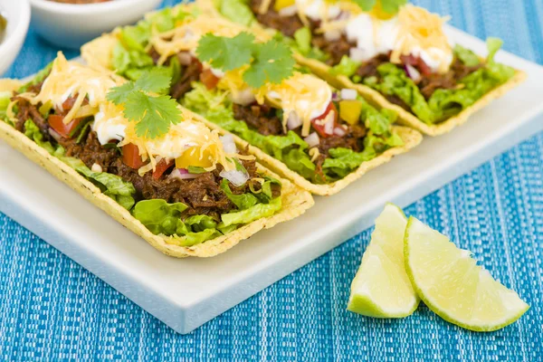 Tacos de carne — Fotografia de Stock