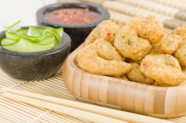 kızarmış biber karides