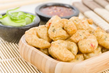 kızarmış biber karides