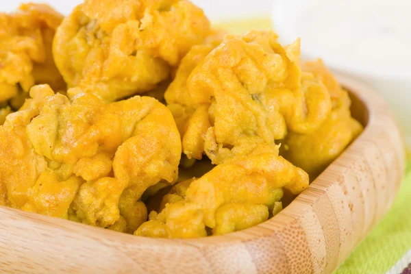 蘑菇 pakora — 图库照片