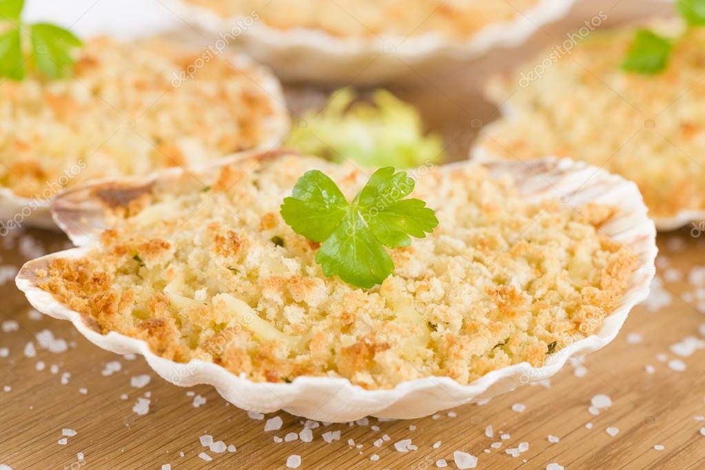 Scallop & Prawn Gratin Stock Photo by ©paulbrighton 39566623
