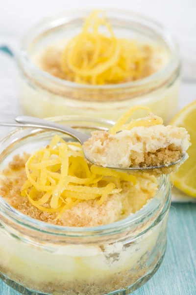 Zitronenkäsekuchen — Stockfoto