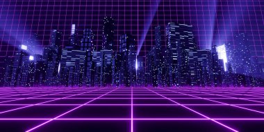 Sanal gerçeklik dünyasında 3D yorumlama kavramı. 