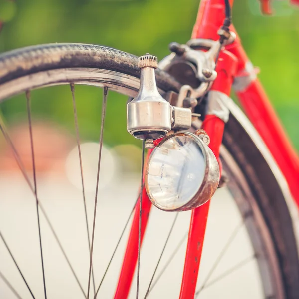 Detalle de un faro de bicicleta vintage —  Fotos de Stock