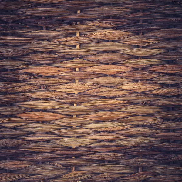 Фон из винтажной плетеной корзины текстуры — стоковое фото