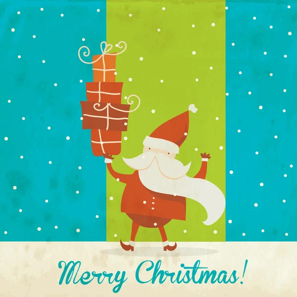 Vintage vector christmas card — Stock Vector