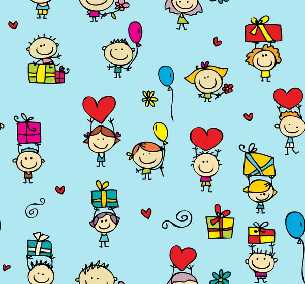 Kids pattern — Stockvector