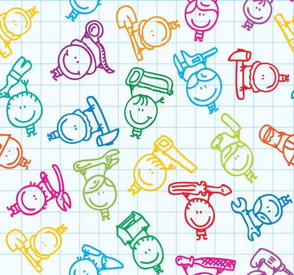 Kids pattern — Stock Illustration Kids pattern Stock Illustration