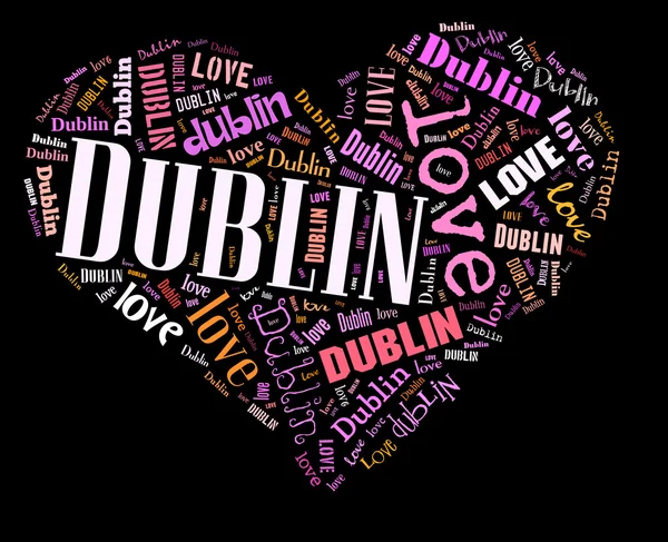 Ich liebe dublin — Stockfoto