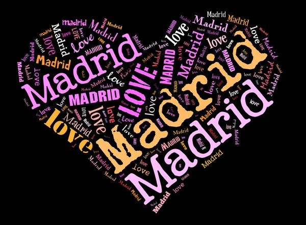 Aku cinta Madrid — Stok Foto