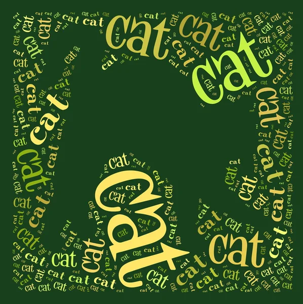 단어의 고양이 — 스톡 사진