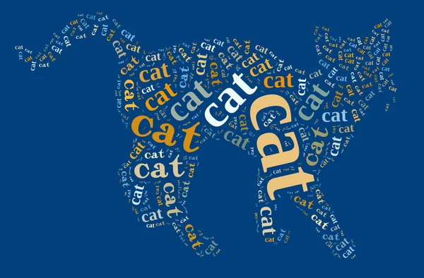 Cat of words — Stock Photo, Image