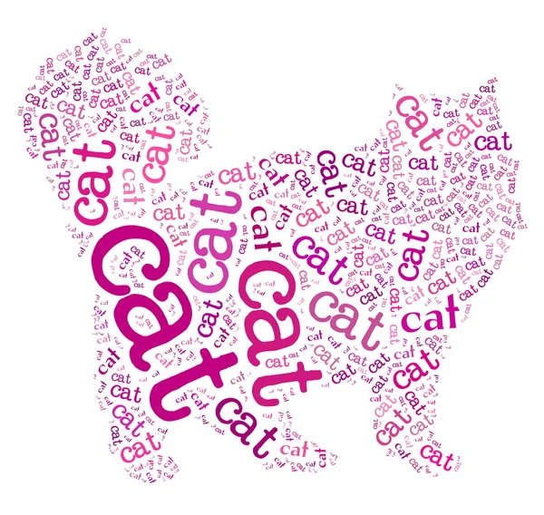 Cat of words — Stock Photo, Image