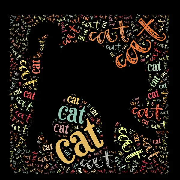 Cat of words — Stock Photo, Image