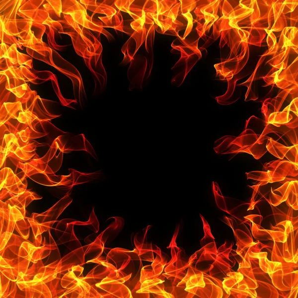 Fire and flame frame — Stock Photo, Image