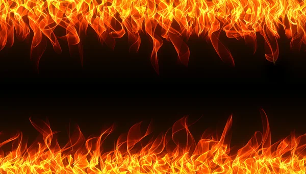 Flame border — Stock Photo, Image