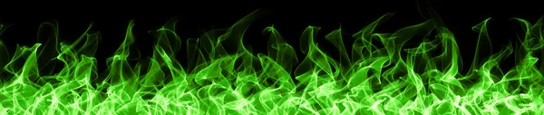 Seamless green fire — Stock Photo, Image