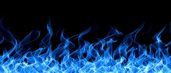 Blue fire border — Stock Photo, Image