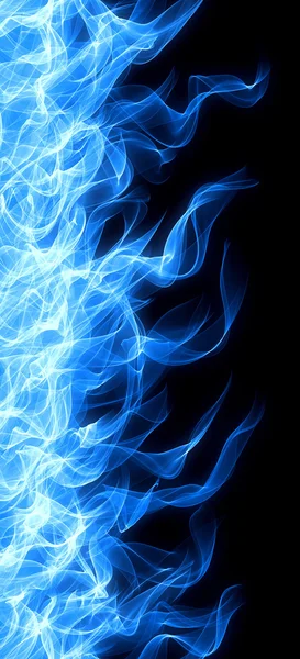 Blue fire border — Stock Photo, Image