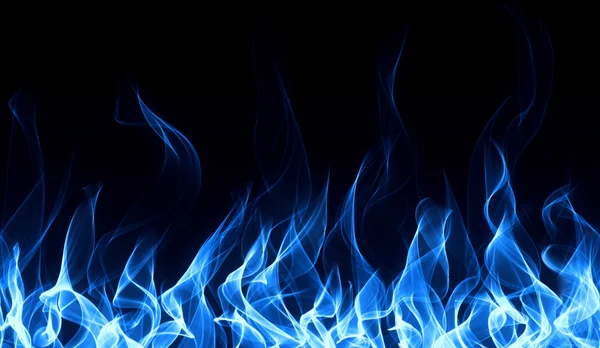 Blue fire border — Stock Photo, Image