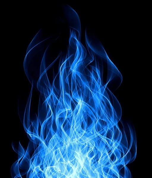 Blaues Feuer — Stockfoto