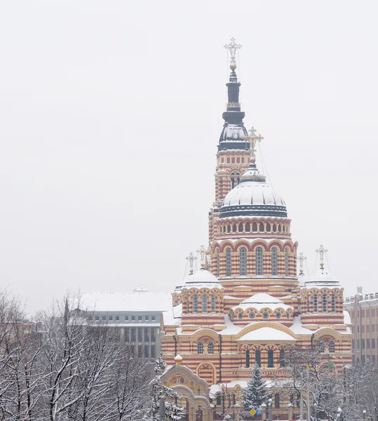 Blagoweschenski-Kathedrale in Charkow, Ukraine lizenzfreie Stockfotos